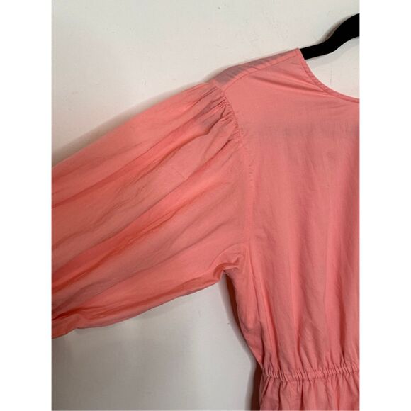 RHODE Molly Open-Back Godet Dress Pink Peach Small - Picture 4 of 8